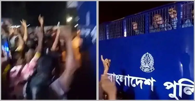 আ’লীগের দুই নেতা গ্রেফতার, প্রিজন ভ্যান আটকে ‘জয় বাংলা’ স্লোগান Kisor 20251115101443