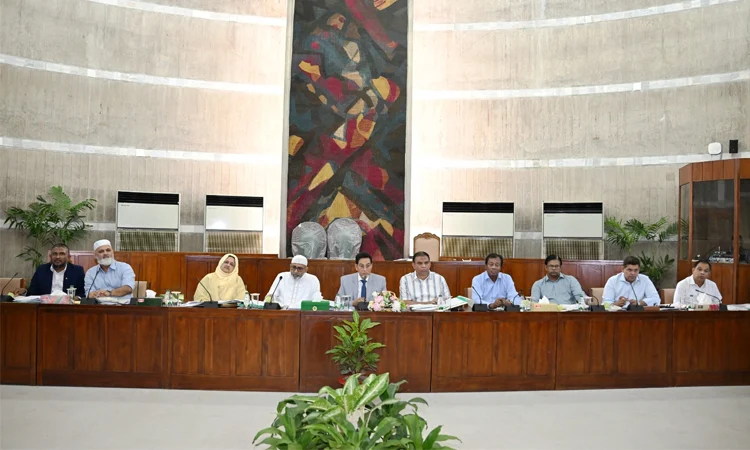 চট্টগ্রাম, মোংলা ও পায়রা বন্দরের কার্যক্রমে স্বচ্ছতা ও দক্ষতা বৃদ্ধিতে গুরুত্বারোপ জাতীয় সংসদের চিফ হুইপ নূরুল ইসলাম মনির সভাপতিত্বে আজ জাতীয় সংসদ ভবনে পঞ্চম বৈঠক অনুষ্ঠিত। ছবি: বাসস